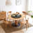 Nature Wood Dining Chair-4 chair-2070462771-2028346385