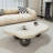 48.4'' Cloud - Shaped Wood Coffee Table with Three Round Balls-819455149-819455150