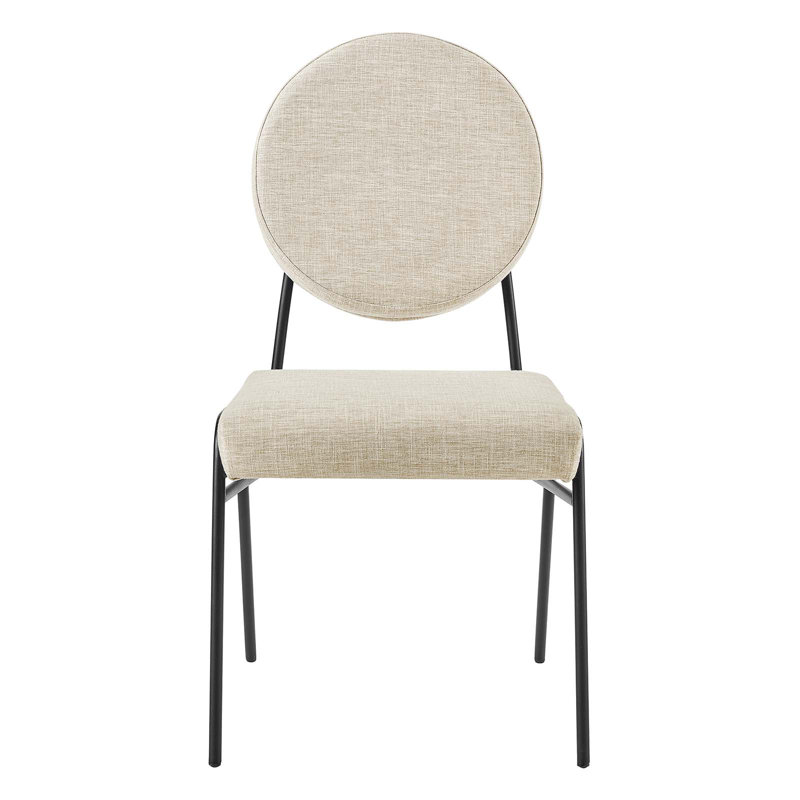 Modway Craft Performance Dining Side Chairs, Black, Polyester Charcoal, 1