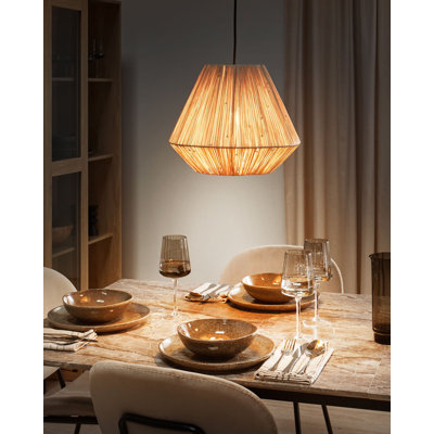 Annadiane 1 - Light Natural Geometric Pendant