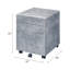 Classeur en faux béton et argent, 3 options pratiques - Cabinet gris pour le bureau