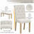 6-Piece Retro Rectangular Dining Table Set-2011355202