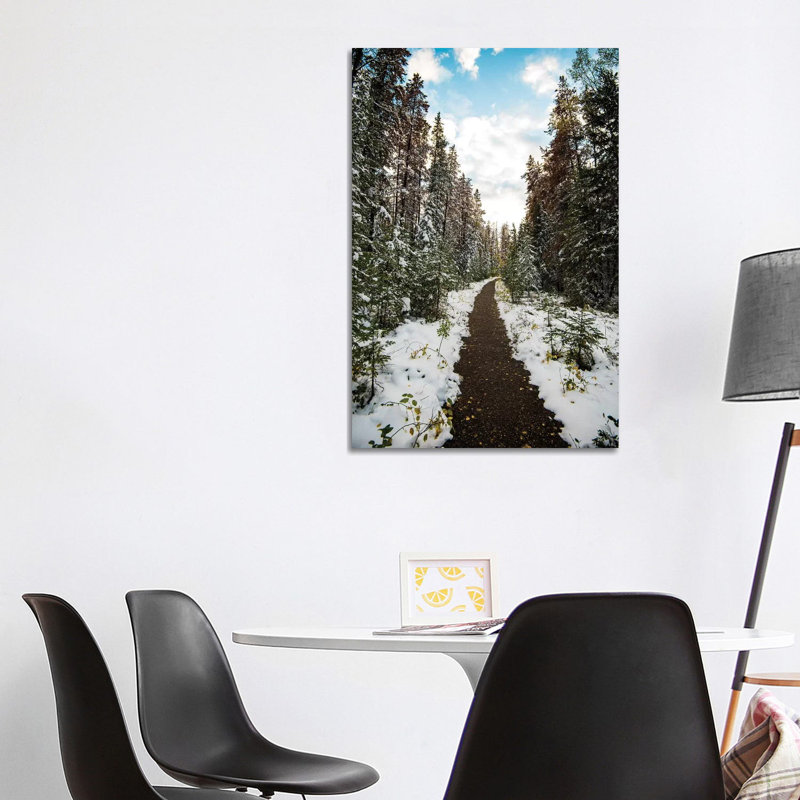 Winter Path by Lucas Moore - Wrapped Canvas Print, 101.6 cm H x 66.04 cm W x 3.175 cm D