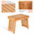Evion Outdoor Eucalyptus Wood Chaise Lounge with Table , Cushion Included