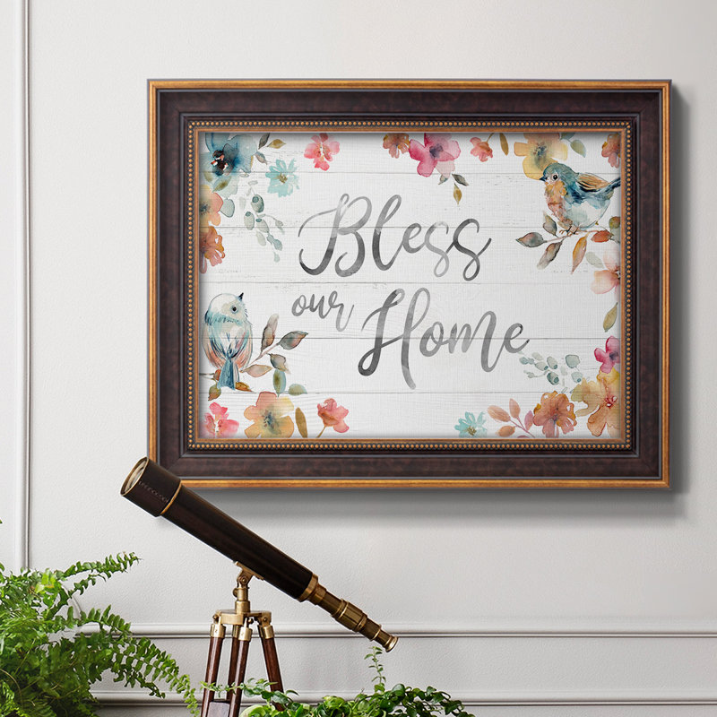 " Bless Our Home ", 21" H x 25" W x 2.5" D