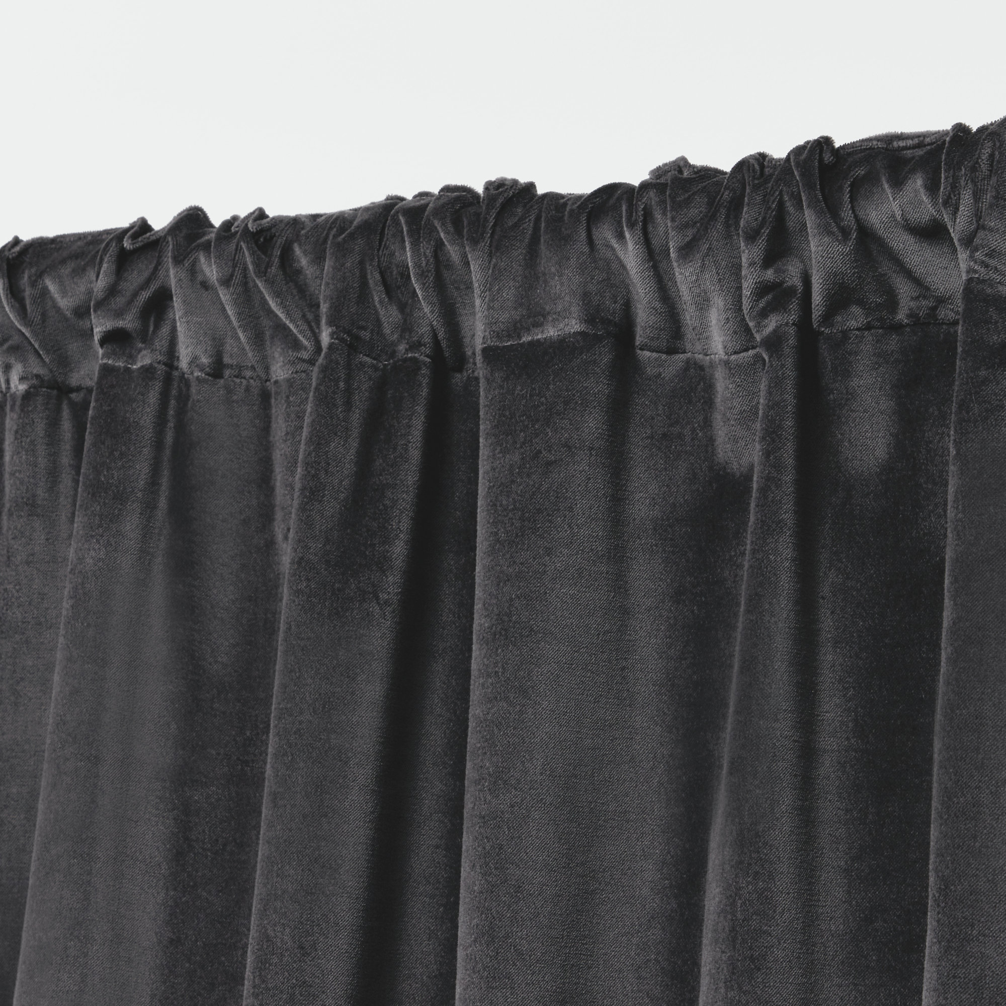 Lauren Ralph Lauren Velvety Room Darkening Solid 100% Cotton Velvet with Lining Back Tab/Rod Pocket Curtain Panel, 52" x 84"