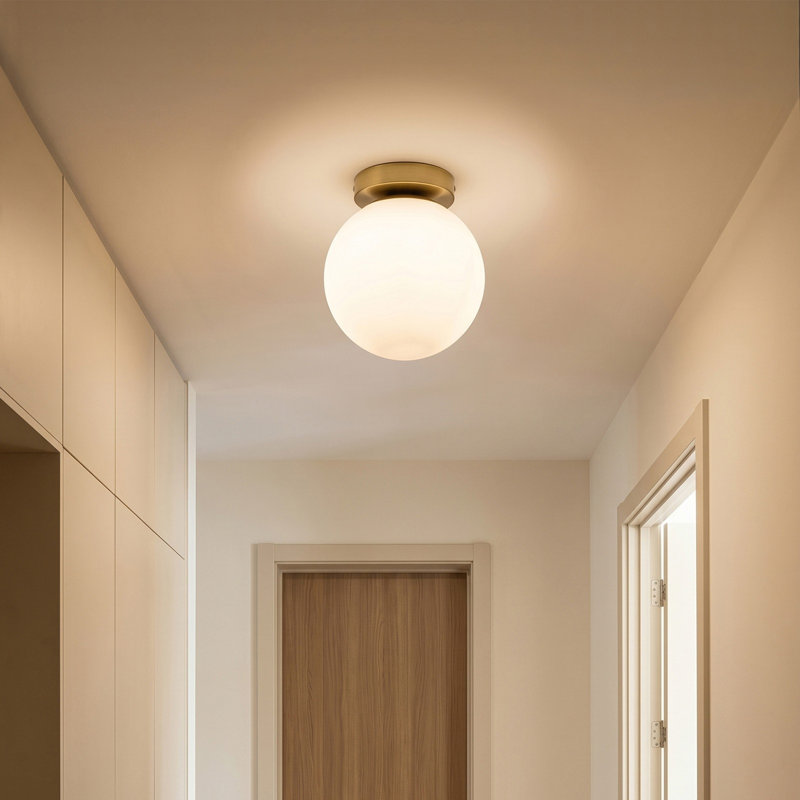 Glass Semi Flush Mount