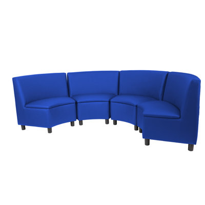 Kid Comfort Collective Modular Wedge Chairs, 4-Pack - Blue