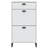 Corrigan Studio® Shoe Cabinet VIKEN White Engineered Wood