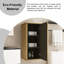 Armoire d'appoint flottante en chêne naturel