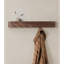 Porte-manteau mural « Toke » - Design moderne avec crochets muraux dissimulés - Panneau de suspension en placage de bois massif - Noyer-136150967