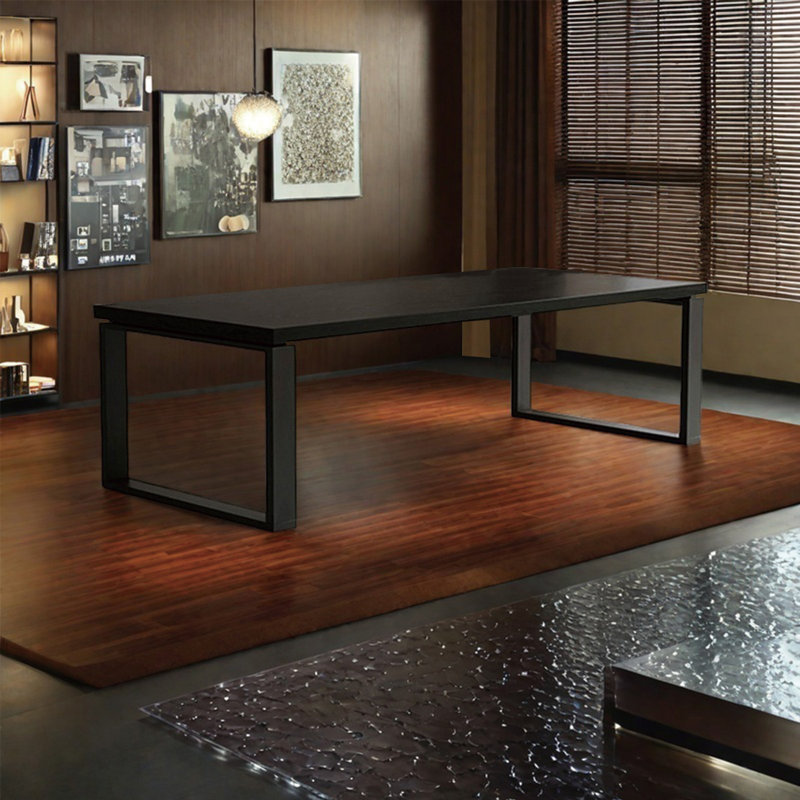 Multi-functional solid wood dining table, 29.52"H x 86.61"L x 31.49"W