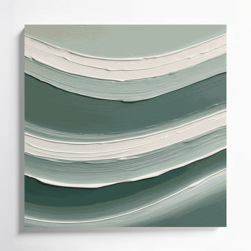 Art mural horizontal sur toile, H 8 po x l 8 po