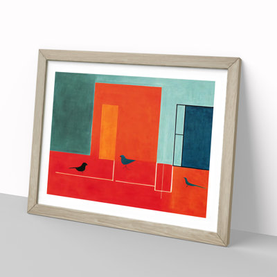 Showstopping Abstract Birds - Framed Print