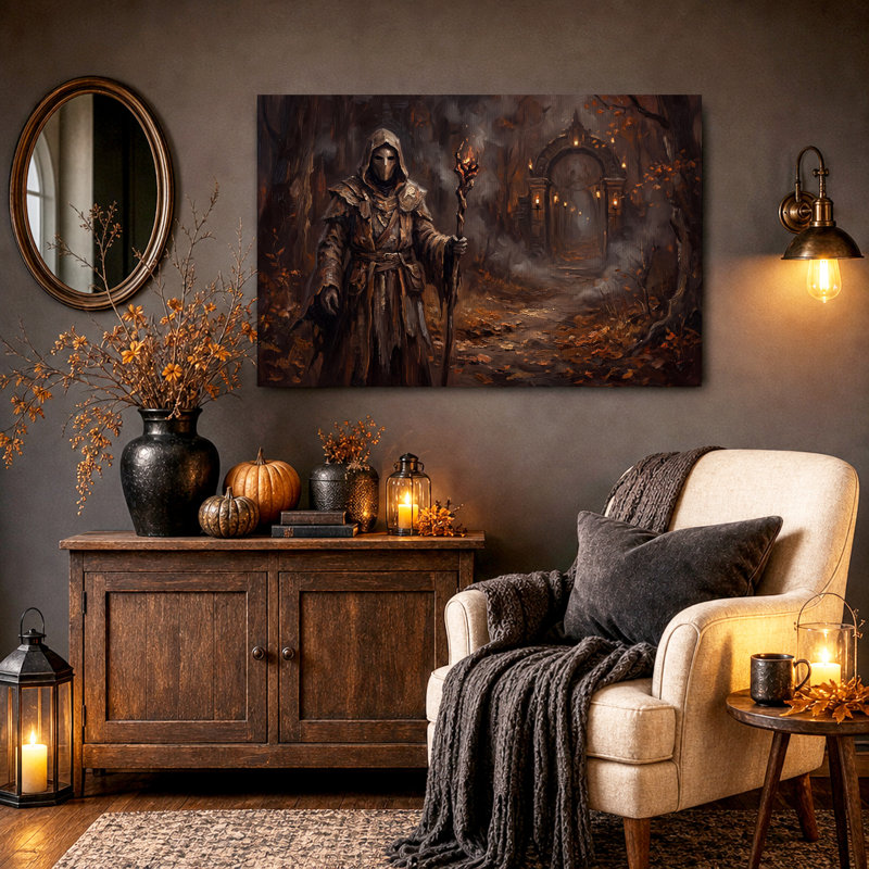 Art mural en toile avec capuchon, 24"H x 36"W