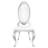 Ieso Stainless Steel Parsons Chair in White