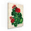 «Red Geranium» par Dartis, art textuel sur toile tendue-25331686