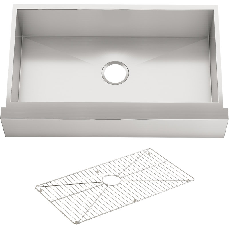 Vault 35.5" Lx 21.25" W Farmhouse Kitchen Sink