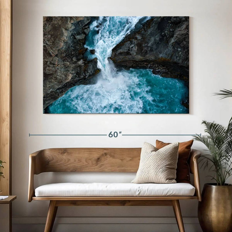 Alvord Aldeyjarfoss Waterfall, 34" H x 51" W