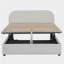 Lit plateforme en velours avec système de rangement hydraulique Teddy-121111003-121111002