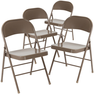 Double Braced Metal Folding Chair