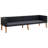 85.8" Wide Teak Rectangle Patio Sofa with Cushions