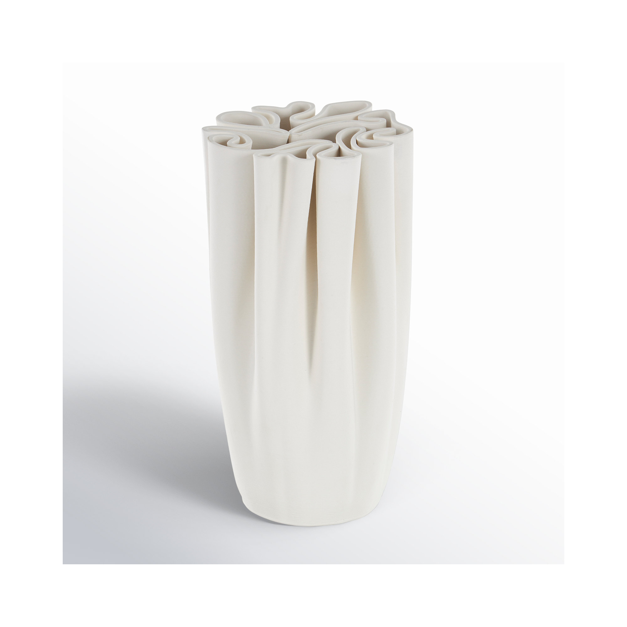 Bowen Ceramic Table Vase, 9.6" H x 4.85" W x 4.85" D