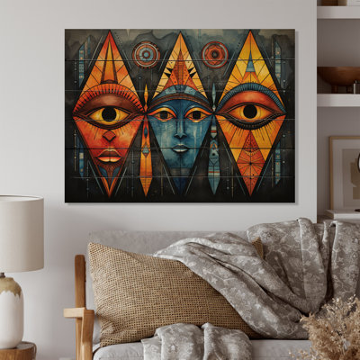 African Tribal Patterns II On Wood Print