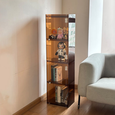 Simple acrylic display accent cabinet