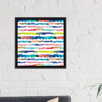 " Gradient Watercolor Lines Blue " by Ninola Design