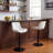 Zager Faux Leather Swivel Adjustable Height Bar Stool -915017381