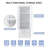 Tall Storage Cabinet With Two Drawers For Bathroom/Office - Stylish White MDF Storage Solution With Adjustable Shelves And Anti-Tipping Safety Device, White