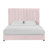 Solid Wood and Upholstered Low Profile Platform Bed-473526579-484596458