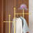 Eimie Steel 6 - Hook Freestanding Coat Rack with Weighted Marble Base-1876751745