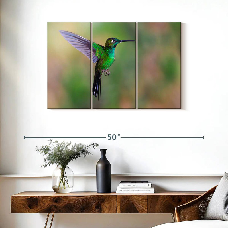 Brampt Green Fronted Hummingbird, 24" H x 38" W