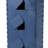 Oversized 3-Tiered Solid Wood Villa Birdhouse, 24.25"H-Blue-489728009