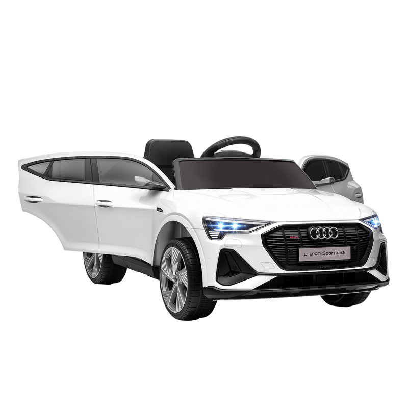 HOMCOM Audi E-tron Licensed 12V Kids Electric Ride on for 3-5 Years White