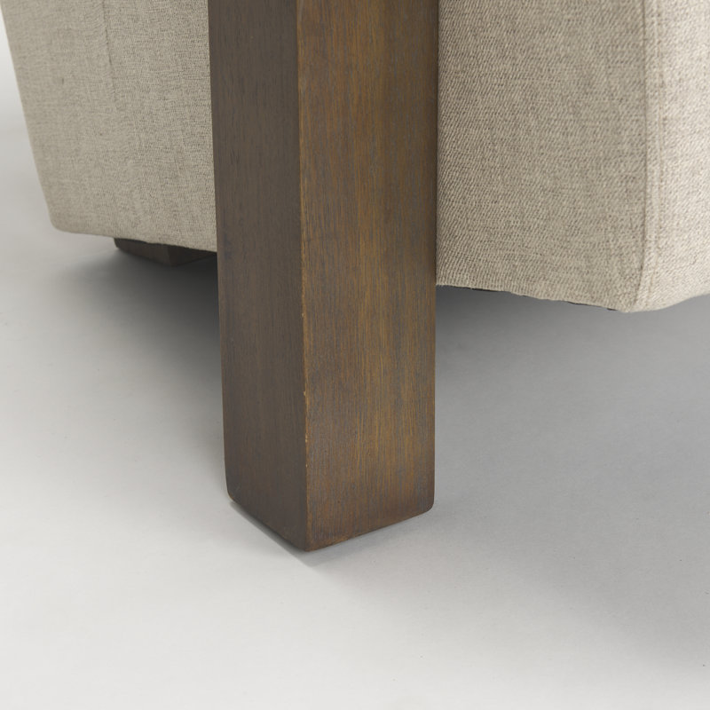 Fauteuil de 34,8 po de largeur, Gruau, Brun