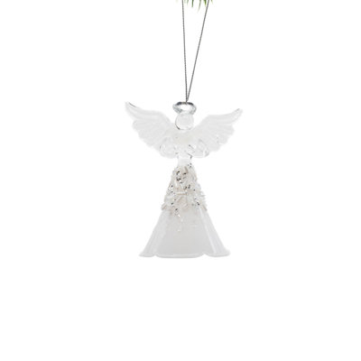 Filotea Peaceful Angel Holding Dove Hanging Figurine Ornament -  The Holiday Aisle®, 36B2006C07EA40C68FAD9C49D534A63C