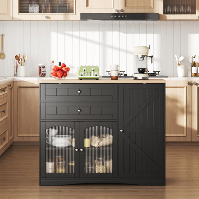 Buffet Farmhouse avec portes de grange