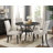 Durst Round Metal Base Dining Table-828378394-812876720
