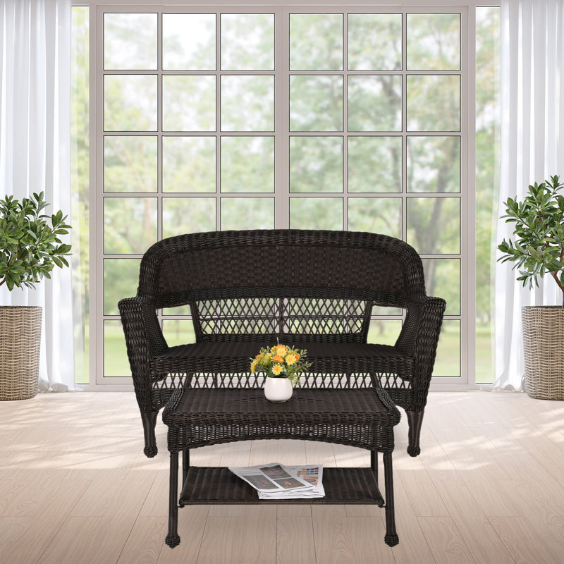 Dane 2 - Person Patio Conversation Set, Espresso