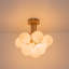 Plafonnier semi-encastré 9 lumières Mid-Century