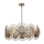 Helia 12 LT Brushed Champagne Gold Chandelier Kalco