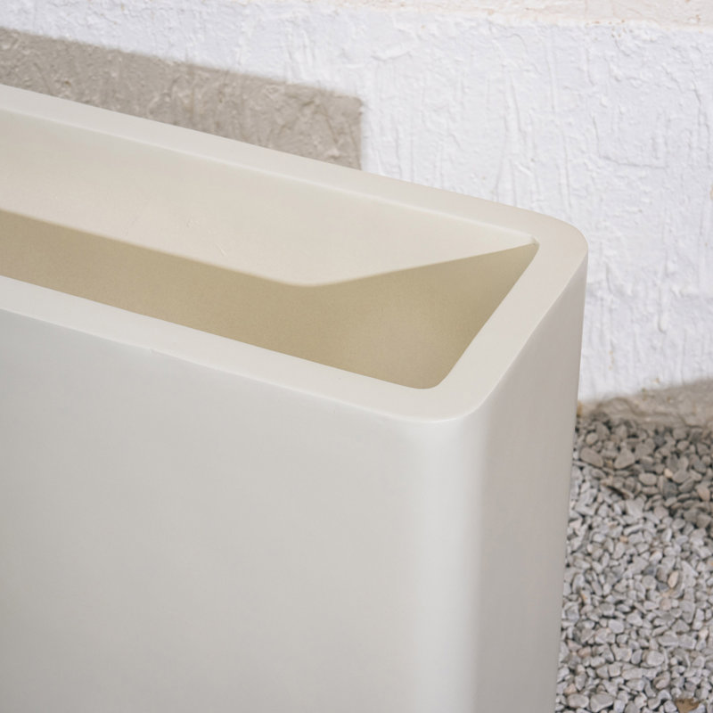 Pot à fleurs Masan mat 20 po de hauteur, Beige