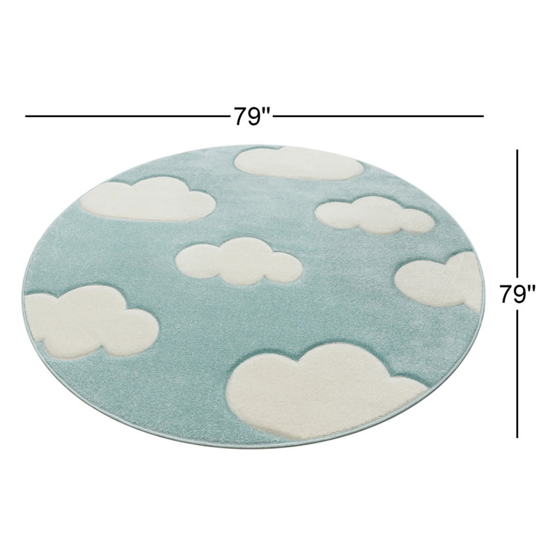 Tapis pour enfants Aquilina, Rond 6 pi 7 po