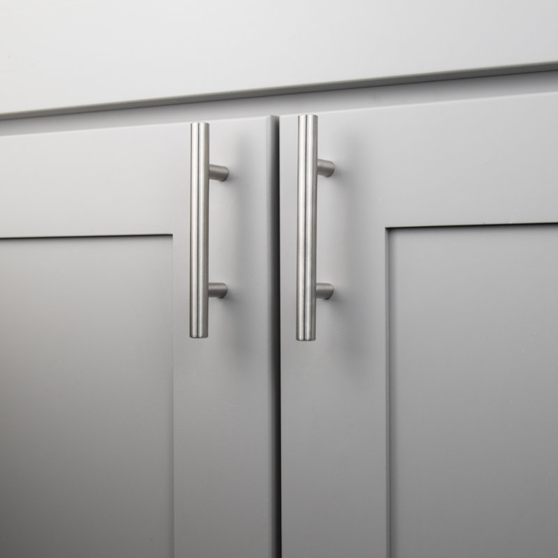  Poignée barre Heritage Designs - Poignée d'armoire centrale à centre 3 po nickel satiné - Quincaillerie contemporaine pour tiroirs et armoires