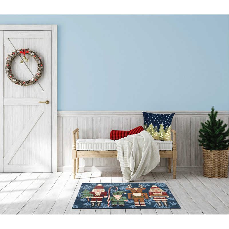 Giuliette Synthetic Non-Skid Kitchen Mat, Rectangle 2' x 2'10"