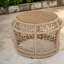 Tables de patio modernes, table d'appoint ronde en bois d'acacia et corde, 68 kg, jardin-742960475