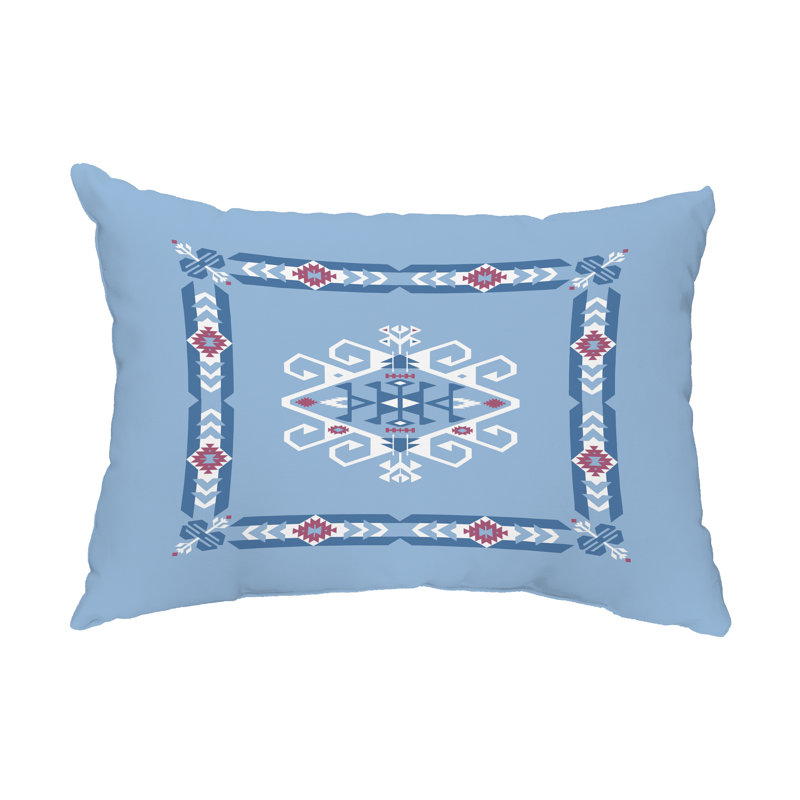 Housse de coussin d'extérieur rectangulaire Jodhpur, bleu